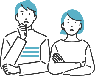 お悩みを抱える人のイメージ